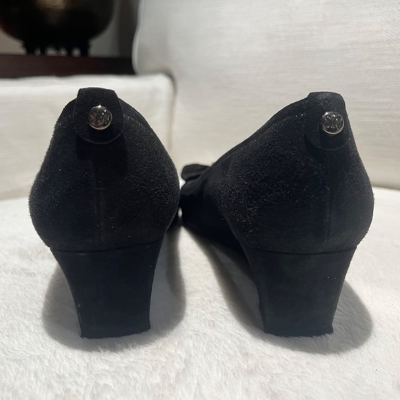 Stuart Weitzman Suede Wedge Heel Pumps - Picture 4 of 5